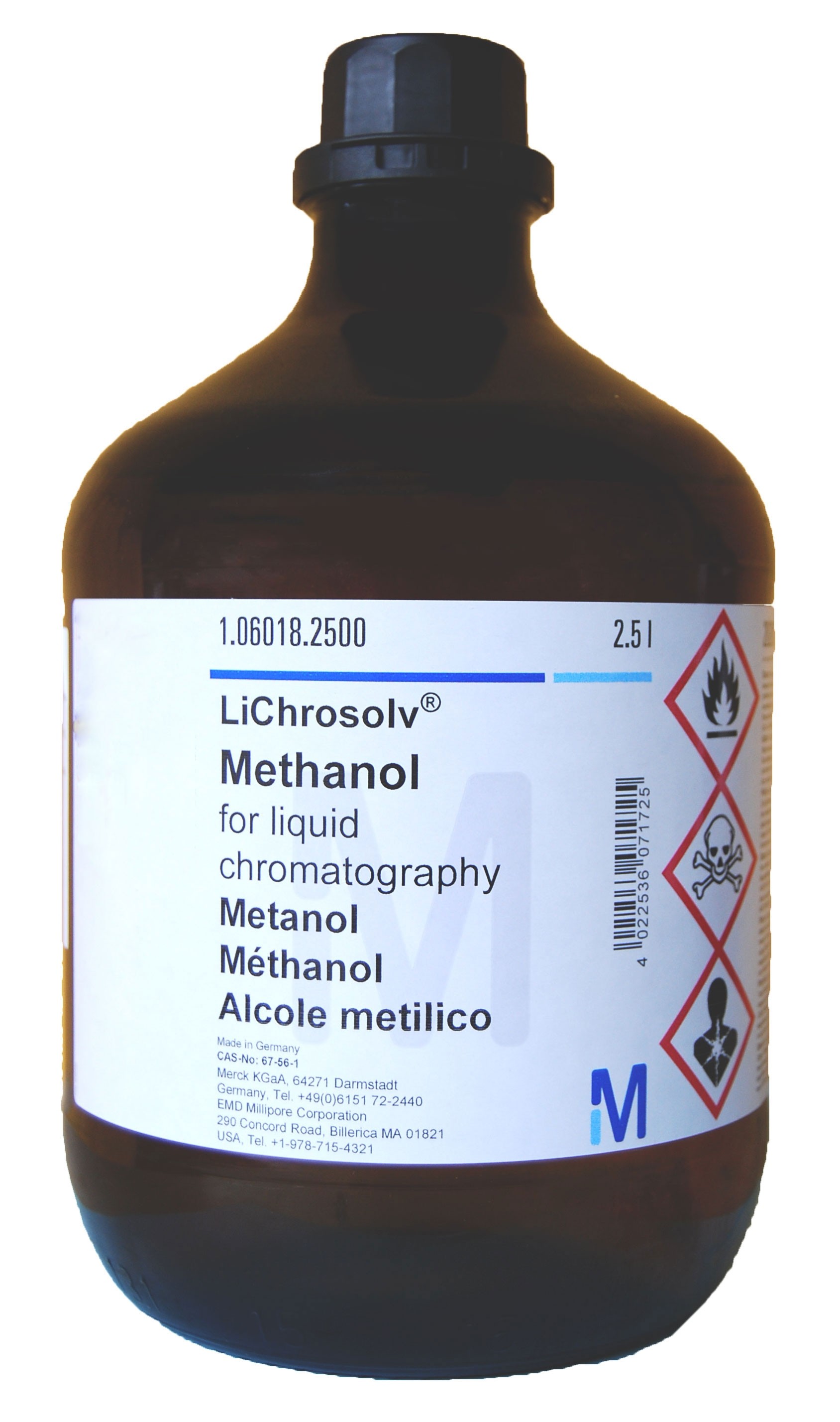 Methanol gradient grade for liquid chromatography LiChrosolv® Reag. Ph Eur. Merck