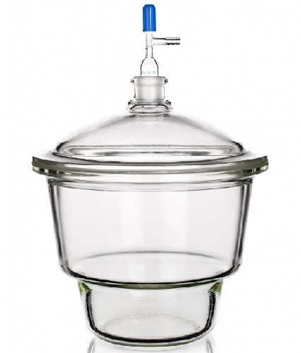 Bình hút ẩm có vòi dạng Mobilex, vĩ sứ nắp vặn GL32, DIN 300, khóa PTFE, 18.5 lít Duran