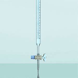 Burette trắng khóa thủy tinh 10ml Genlab