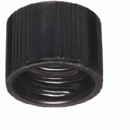 Nắp vặn đen Phenolic, đệm cao su 14B, 15-425 Wheaton