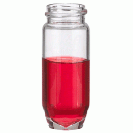 Chai vial trắng 20 ml, đáy tam giác, cổ 24-400, không nắp, loại E-Z Ex-Traction Wheaton