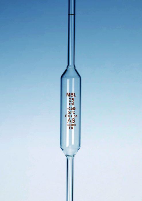 Ống hút bầu, loại A, 10ml, vạch nâu MBL