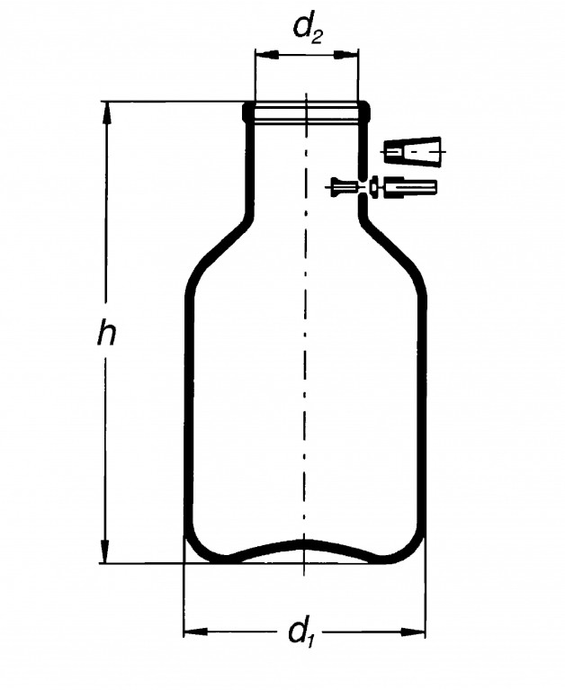 Bình chịu nhiệt có vòi 5000ml Simax