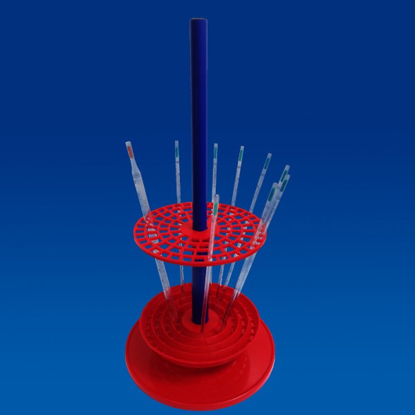 Giá đỡ pipette dạng tròn, cho 94 pipette, màu đỏ Kartell