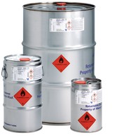 Stainless steel drum, 190 l with 2" and 3/4" threaded opening Merck