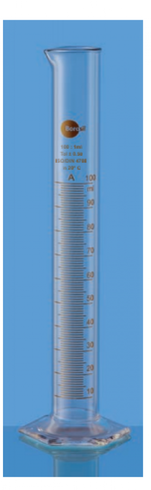 Ống đong có mỏ class A 10ml Borosil