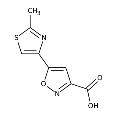 5-(2-Methyl-1,3-thiazol-4-yl)-3-isoxazolecarboxylic acid 97%, 250mg Maybridge