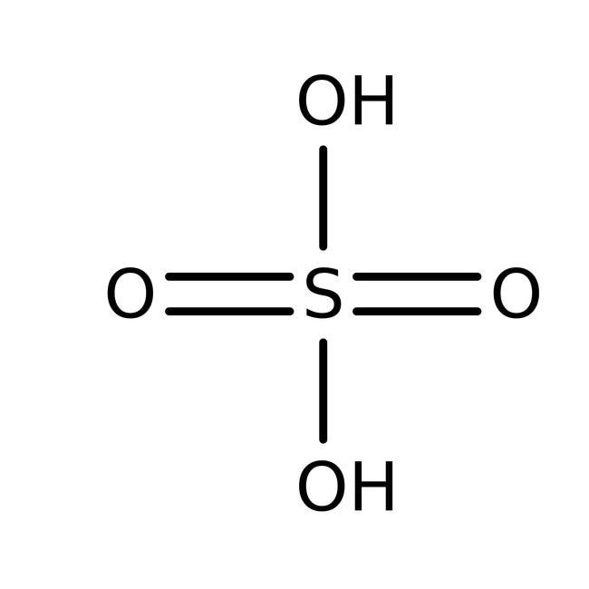 Sulfuric acid, 96% solution in ưater, extra pure, 1l, chai thủy tinh Acros