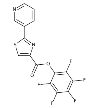 Pentafluorophenyl 2-pyrid-3-yl-1,3-thiazole-4-carboxylate 97%, 250mg Maybridge