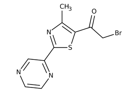 2-Bromo-1-[4-methyl-2-(2-pyrazinyl)-1,3-thiazol-5-yl]-1-ethanone ≥90%, 250mg Maybridge