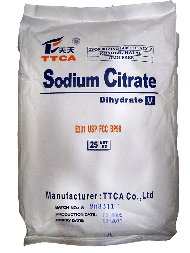 Natri citrat Na3C6H5O7 | Sodium Citrate Dihydrate
