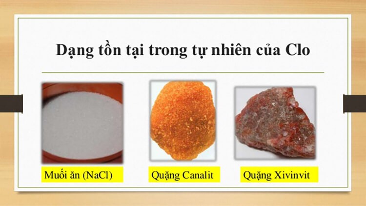 Clo có trong tự nhiên