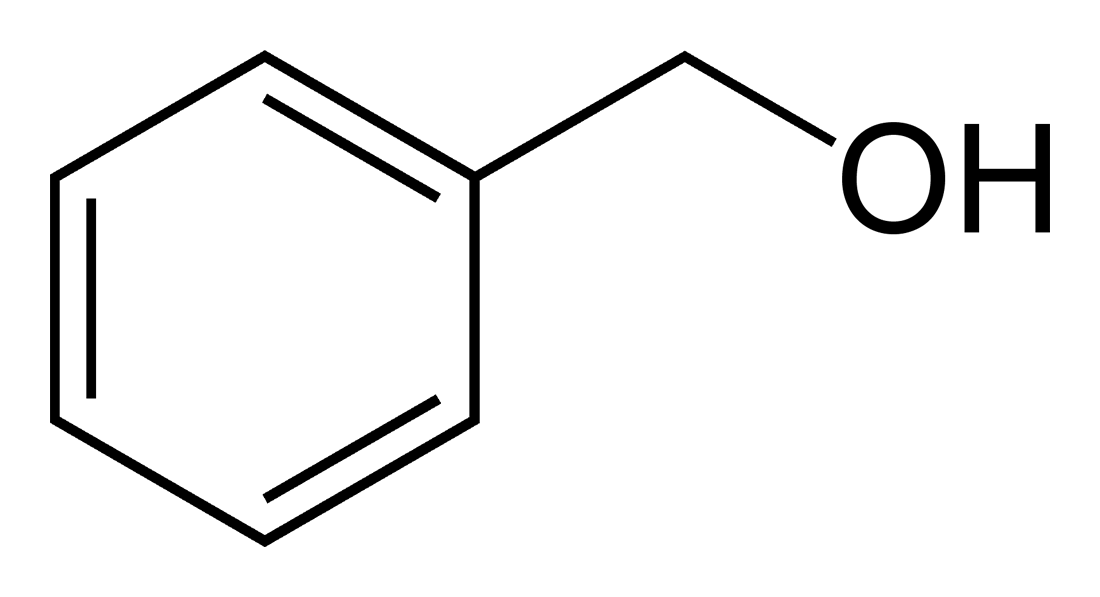 Công thức cấu tạo của Benzyl alcohol 