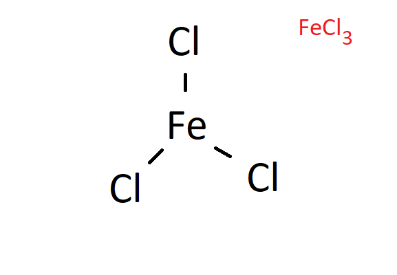 Công thức cấu tạo của FeCl3