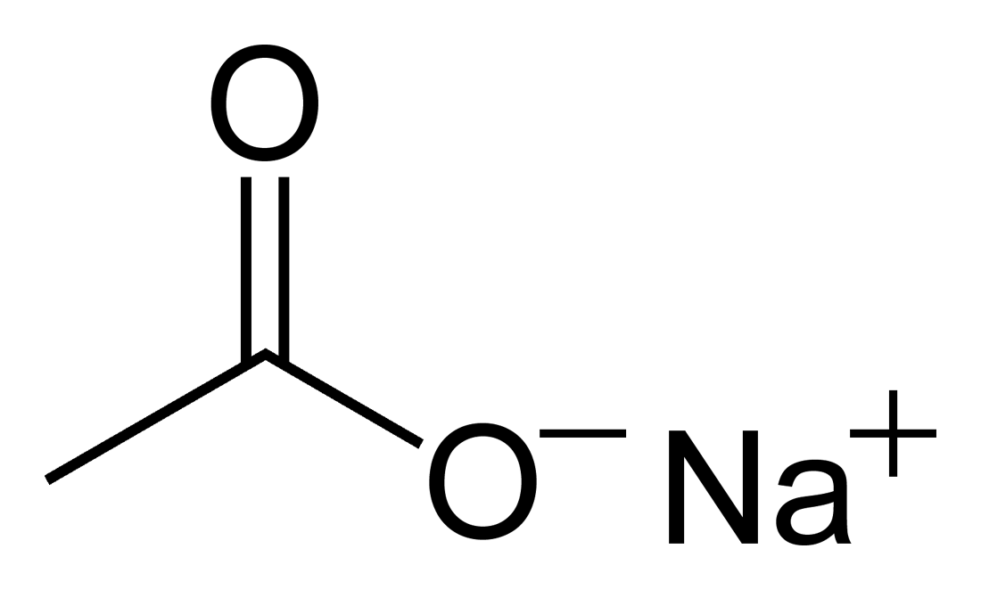 Natri axetat công thức cấu tạo