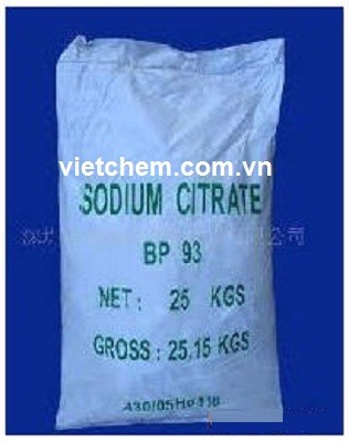 Natri citrate dihydrate Na3C6H5O7.2H2O 93% Trung Quốc
