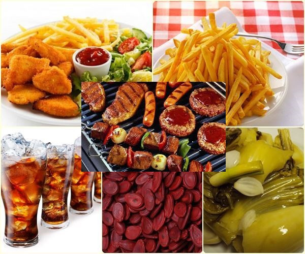 Một số loại thực phẩm có chứa hóa chất gây ung thư