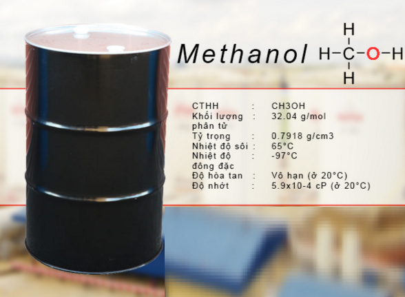 hóa chất tẩy rửa dầu mỡ - Dung môi hữu cơ Methanol 