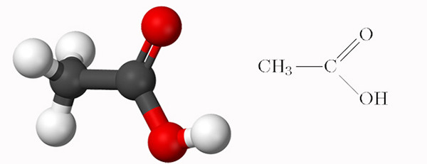 Axit axetic có công thức phân tử là CH3COOH