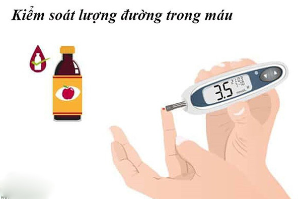 Hình ảnh việc đo chỉ số đường trong máu