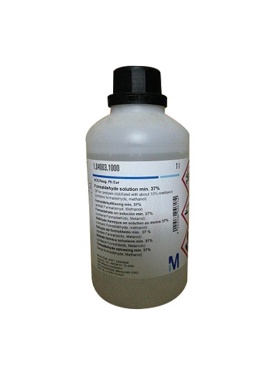 Formaldehyde solution about 37% GR for analysis stabilized with about 10% methanol ACS,Reag. Ph Eur-1000ml