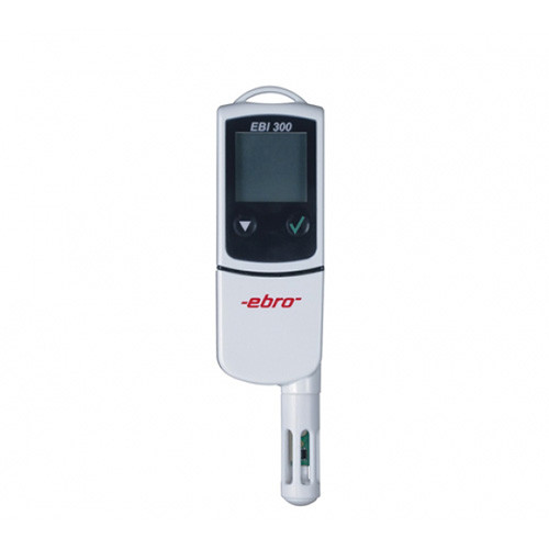 Đồng hồ đo nhiệt độ/độ ẩm hiển thị số kết nối máy tính bằng cổng USB EBI 300 TH Ebro