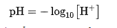 Công thức tính nồng độ pH