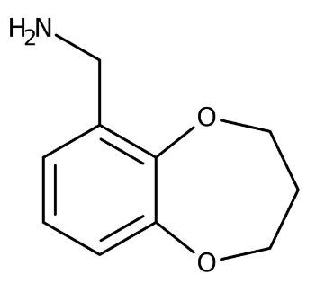 3,4-Dihydro-2H-1,5-benzodioxepin-6-ylmethylamine hydrochloride, 97% 1g Maybridge