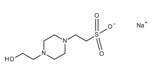 2-[4-(2-Hydroxyethyl)-1-piperazinyl]-ethanesulfonic acid sodium salt buffer substance HEPES-Na Merck