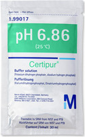 Buffer solution (Potassium dihydrogen phosphate, di-sodium hydrogen phophate) traceable to SRM from NIST and PTB pH 6.86 (25°C) Certipur® Merck