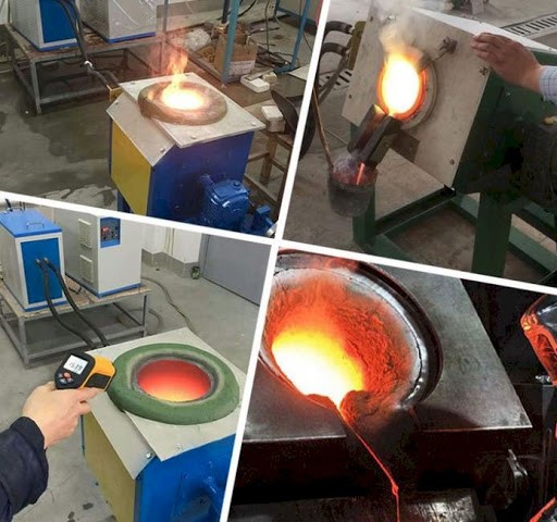 Lò nung cao tần được dùng để nấu chảy kim loại
