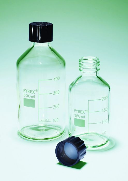 Chai thủy tinh nắp nhựa phenolic cổ 20mm, 25ml Pyrex Scilabware