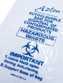 Túi tiệt trùng nhựa PP Biohazard 302x660 Azlon Scilabware