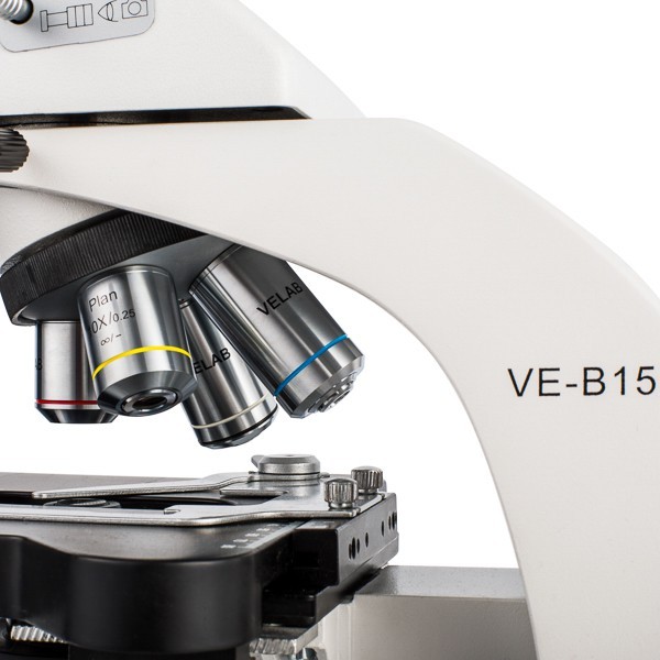 Kính hiển vi ba mắt VE-B15 Velab chuyên sử dụng cho các phòng nghiên cứu.