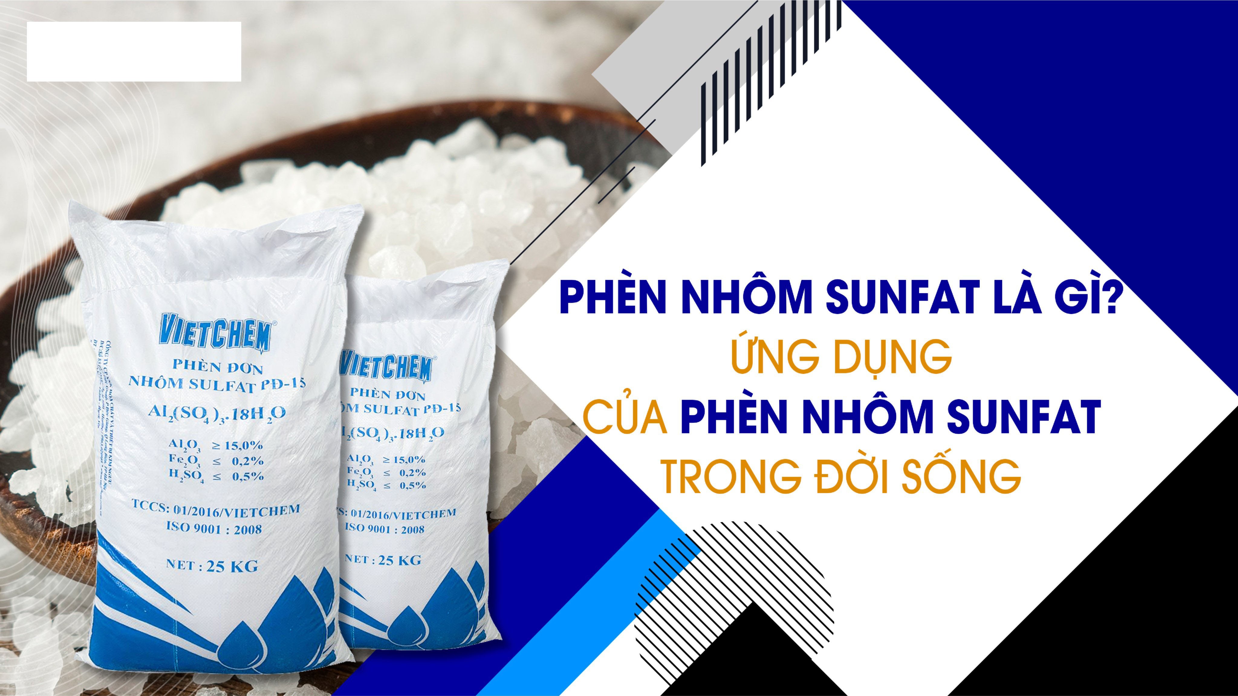 Phèn được sử dụng nhiều trong xử lý nước