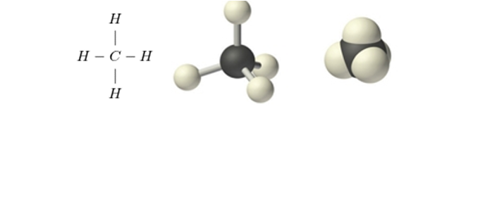 Metan có công thức hóa học CH4