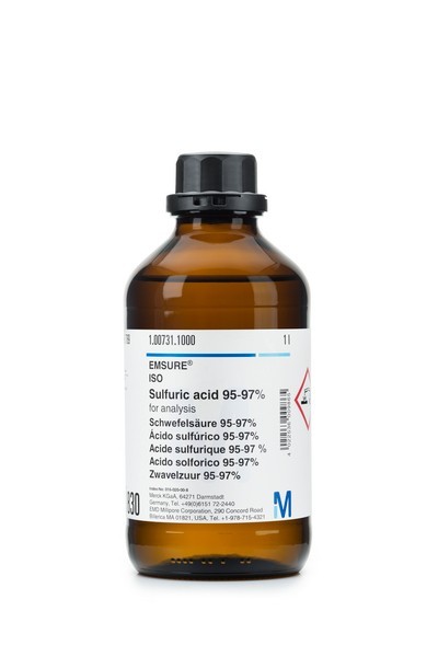 Giới thiệu chung về sản phẩm Sulfuric acid 95-97% Merck 7664-93-9 | 100731