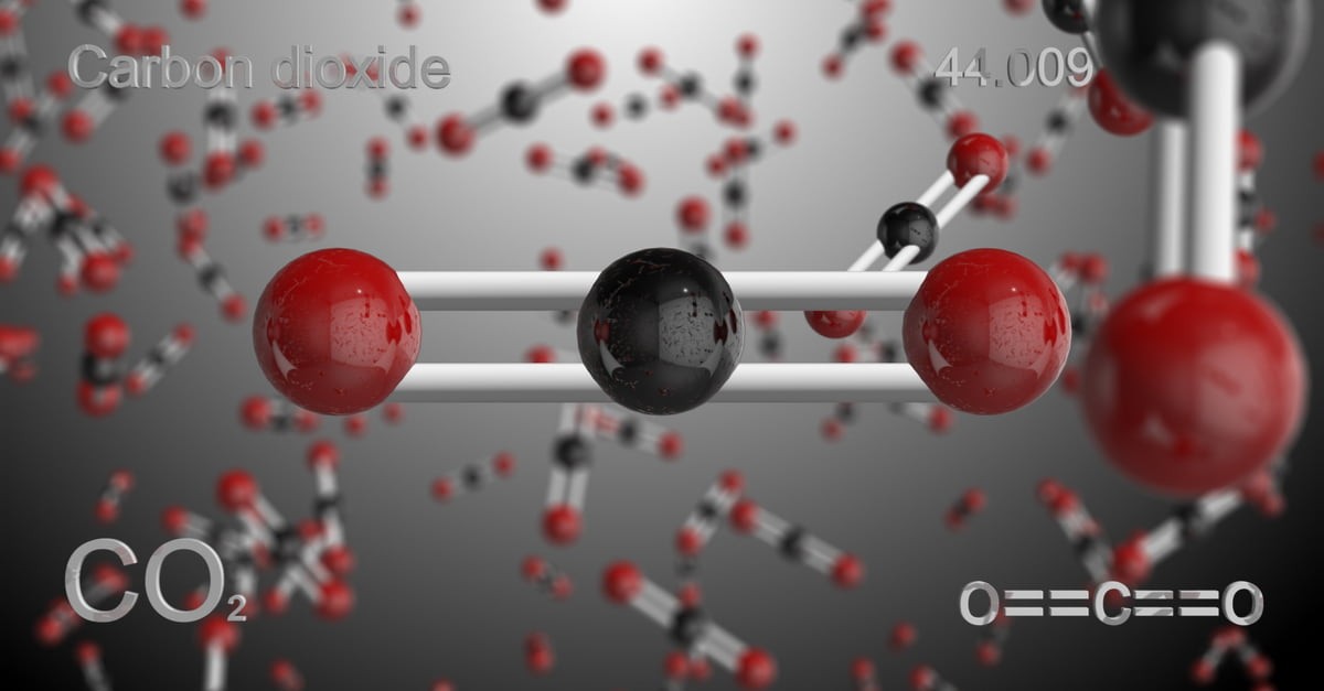 Hình ảnh cấu tạo phân tử CO2