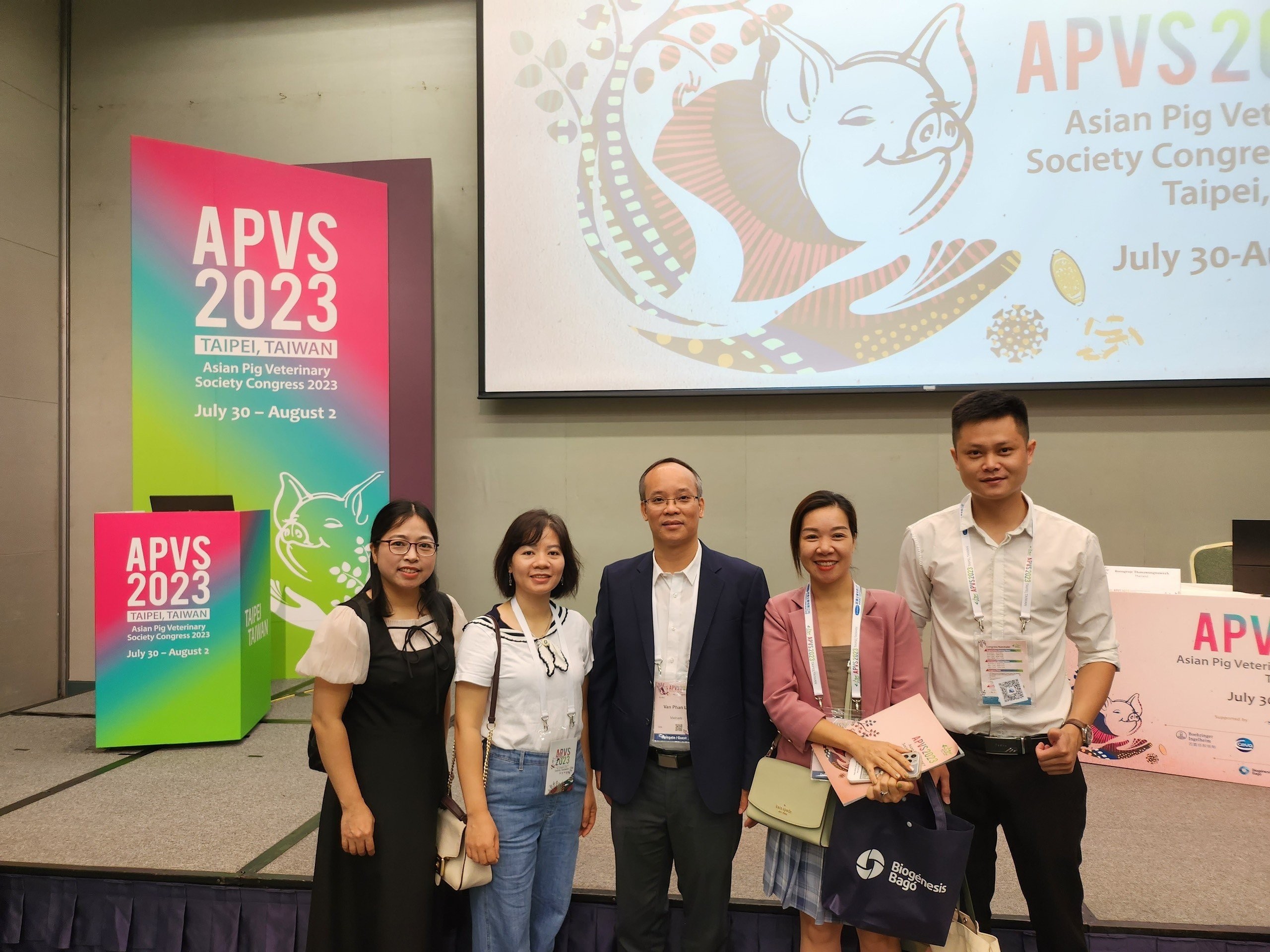HAPPYVET tham dự Đại hội Hiệp hội Thú y Heo APVS 2023 tại Đài Loan