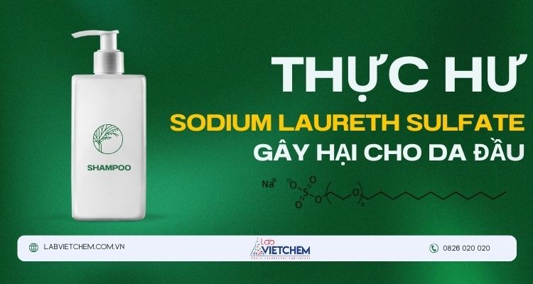 Thực hư Sodium laureth sulfate gây hại cho da đầu