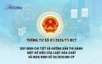 Thông tư số 01/2026/TT-BCT về quản lý hoạt động hóa chất và kiểm soát hàng hóa nguy hiểm