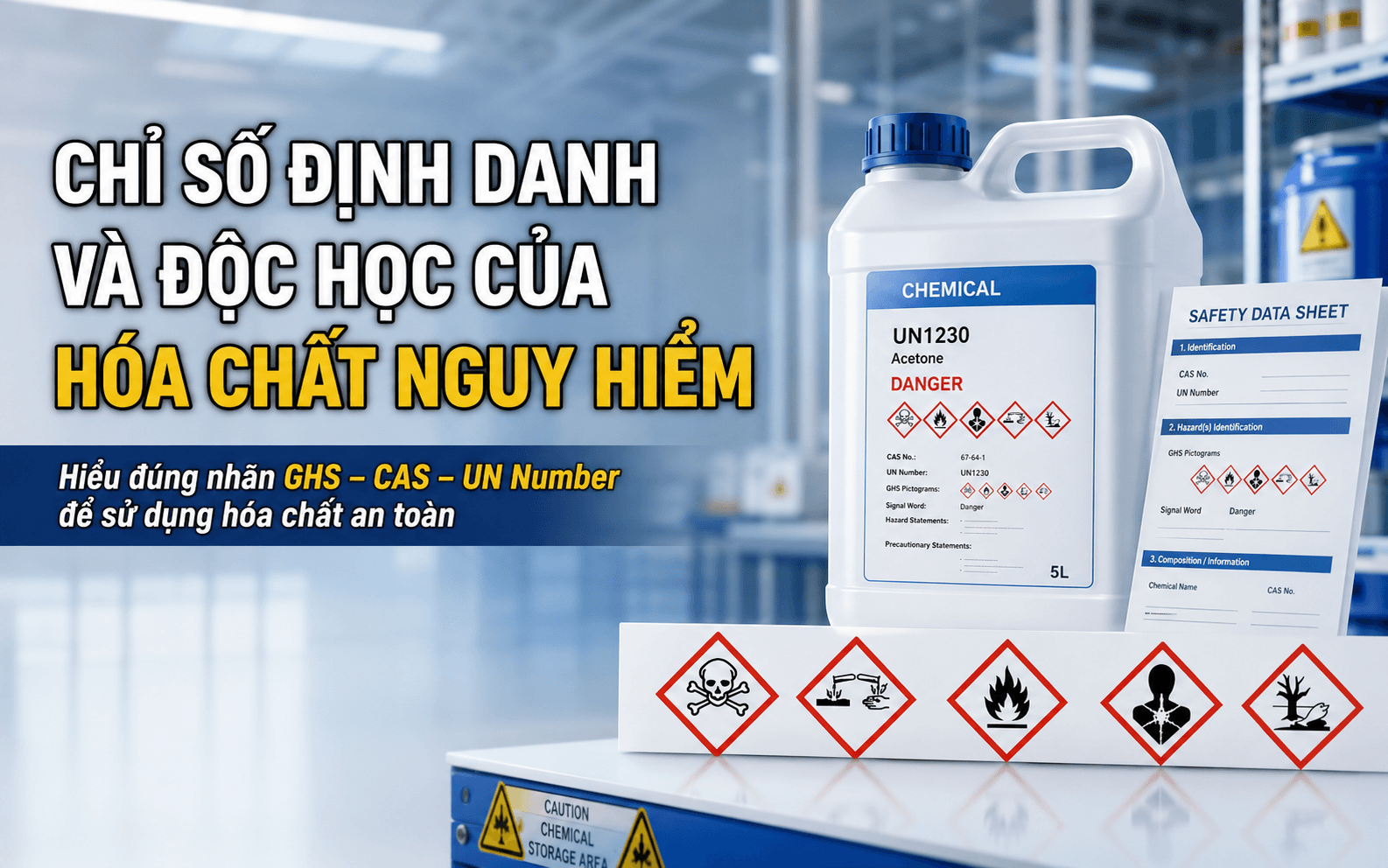 Khung kỹ thuật kiểm soát mối nguy hóa chất | Thấu hiểu chỉ số độc tính và hệ thống định danh quốc tế