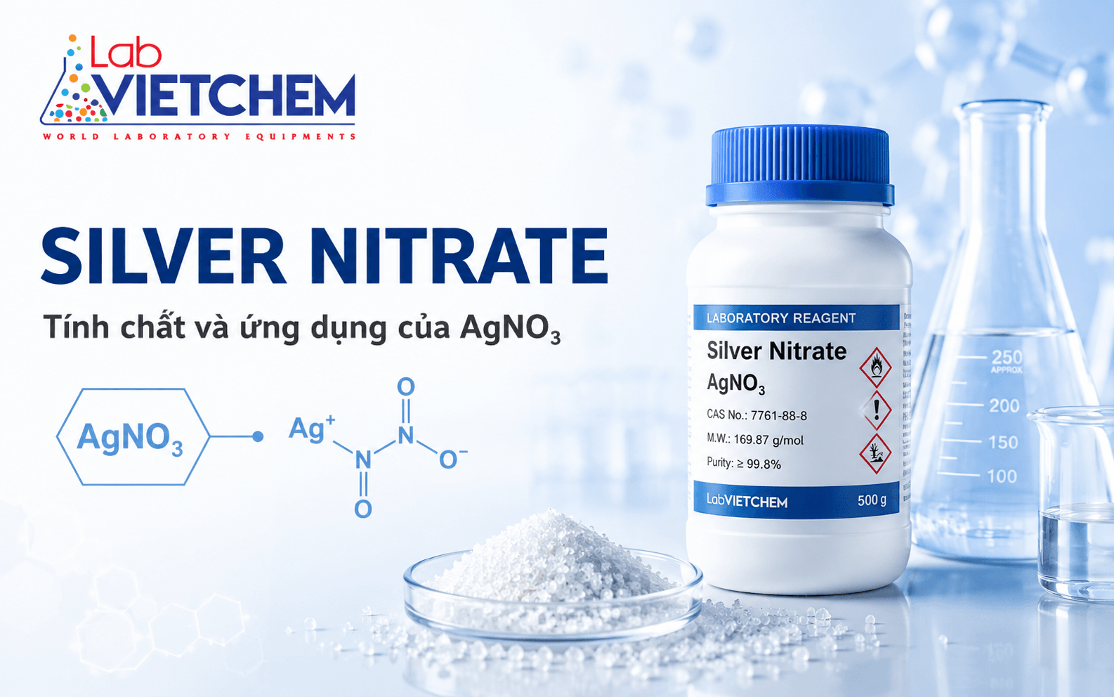 Silver Nitrate là gì? Tính chất và ứng dụng của AgNO₃