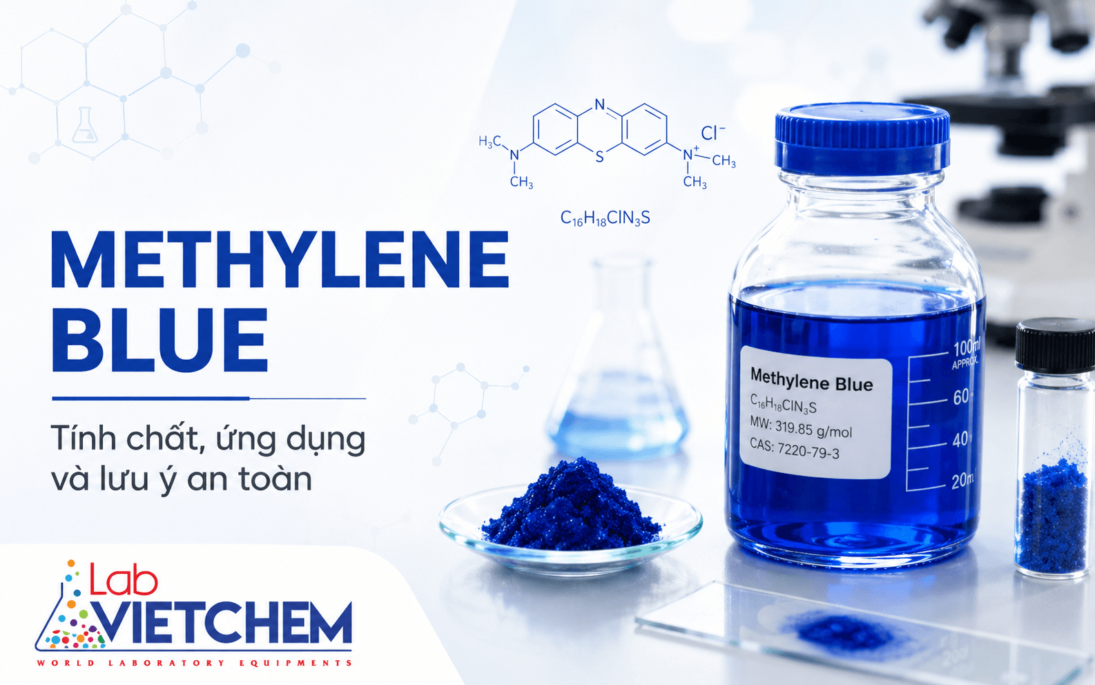 Methylene Blue là gì? Tính chất, ứng dụng và lưu ý an toàn